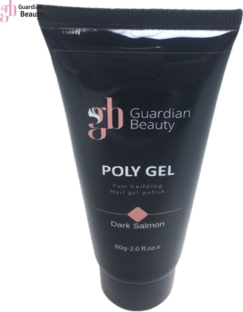 Guardian Beauty Polygel - Polyacryl Gel - Dark Salmon - 60gr - Gel nagellak - Fantastische glans en kleurdiepte - UV en LED-uithardbaar - Kunstnagels en natuurlijke nagels