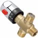 OEM F&M RATES LTD Thermostatische mengkraan, 3-weg thermostatische mengkraan van massief messing, temperatuurregelkraan voor huishoudelijke waterverwarmers