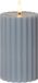 Star Trading LED-kaars van echte was 'Flame Stripe', flikkerend, blauw, 15cm