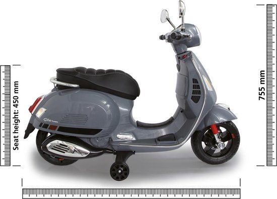 JAMARA Speelgoedscooter Vespa GTS 125 12 V Grijs