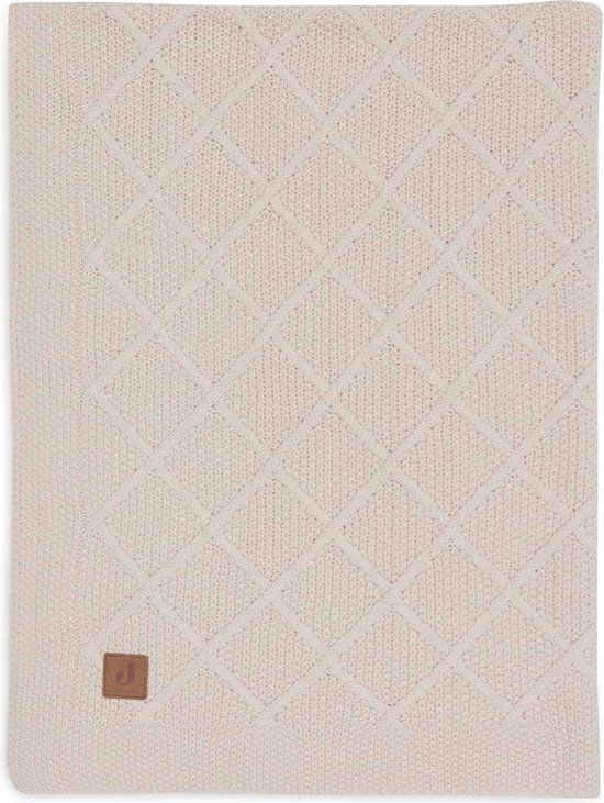 Jollein Deken Ledikant 100x150cm Check Knit Oatmeal