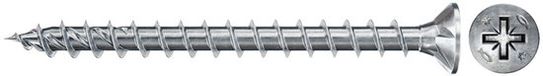 Fischer Power-Fast II FPF II CZF 6 x 35 mm BC verzonken kop met kruiskop PZ3 volledig schroefdraad galvanisch verzinkt blauw gepassiveerd