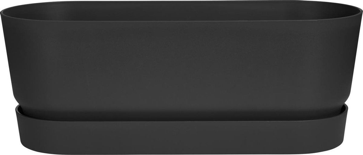 elho Greenville Trough Long 50 - Bloembak - 49x19,8x17,9cm - Zwart