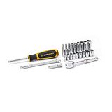 GearWrench 22 pc. 0.25" Drive 6 & 12 Pt. Standard & Deep Mechanics Tool Set, SAE - 80325