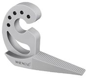 WENKO Multi-STOP®, flexibele deurstopper en raamstopper met vele functies van hoogwaardig kunststof, voor deuren, ramen en laden als buffer en klembescherming, 11,8 x 7,7 x 2,5 cm, grijs