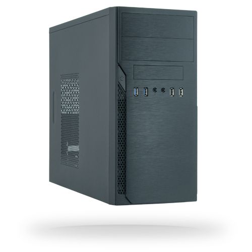 Chieftec HO-12B Tower PC Case - Black - 350W PSU