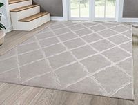 Mia's Teppiche "Anna" Tapijt, woonkamer, laagpolig, 120 x 170 cm, geruit, beige
