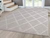 Mia's Teppiche "Anna" Tapijt, woonkamer, laagpolig, 120 x 170 cm, geruit, beige