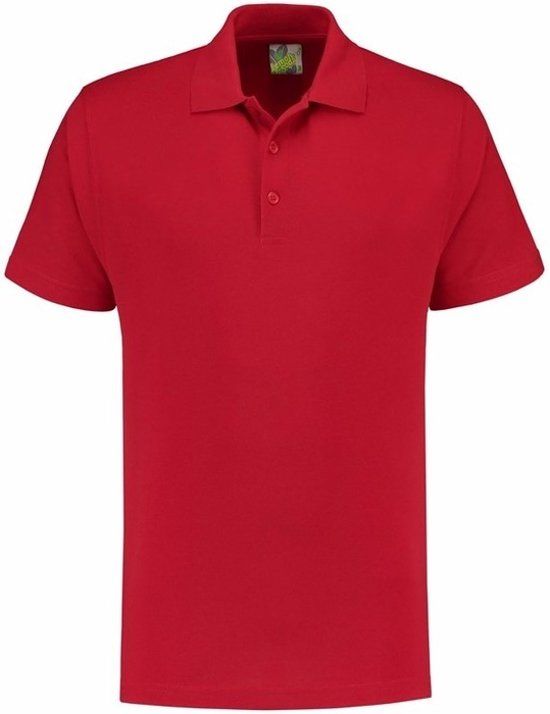 Lemon & Soda Premium poloshirt heren XL rood (100% katoen)