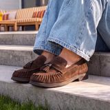 Gabor Dames Loafers Bruin Suède