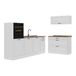 Vicco Complete keukeneenheid "R-Line", Wit landelijk/Wit 220 cm