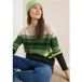 Sweater striped mouliné