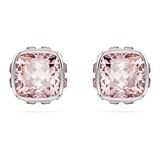 Swarovski Oorknopjes Birthstone Juni Rozen Gerhodineerd Metaal