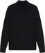 OLYMP Casual modern fit trui katoen met lyocell - turtleneck - zwart