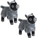 Wild Republic Geitje - Pluche Knuffel Dier - Grijs/Zwart - 20 cm