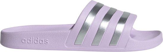 Adidas Adilette Aqua Slippers Senior Lila - Zilver
