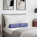 VidaXL Bolster kussens 2 st stof jeans blauw ø 15 x 40 cm