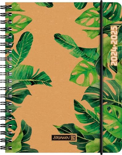 Schülerkalender 2024/2025 "Jungle Leaves" - A6 - 208 Seiten