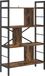 vidaXL Boekenplank - Gerookt eiken - 75 x 30 x 123,5 cm - Bewerkt hout