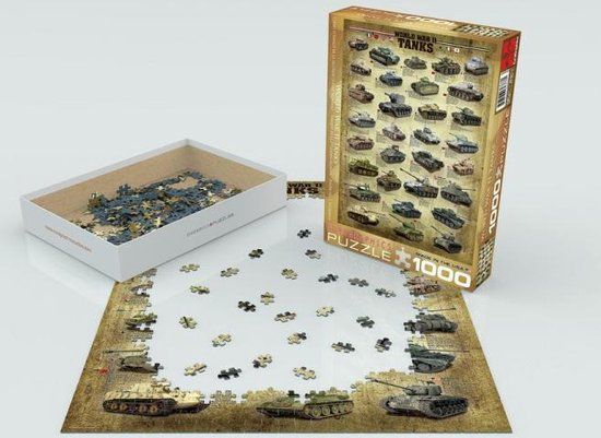 Eurographics World War II Tanks Puzzle - 1000 Pieces