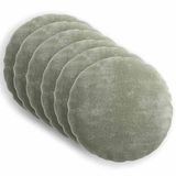 vidaXL - Taie d'oreiller - 6 pièces - HEERLEN - Vert - Ø 50 cm - Satin de coton