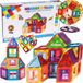Malplay Blocs de construction magnétiques, jouet magnétique de 70 pièces, jeu de blocs de construction, blocs de construction, créativité bricolage pour enfants à partir de 3 ans