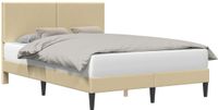 vidaXL Bedframe Lichtgroen Grijs 120 x 200 cm Corduroy Stof
