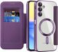 Techsuit SmartMag Book Wallet Case voor Samsung Galaxy A15 4G/5G - Paars