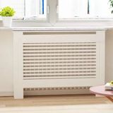 Radiatorombouw MDF Wit Horizontaal Medium 111x19x92cm