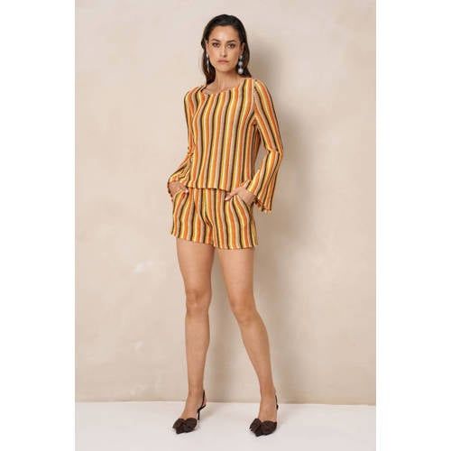 Lofty Manner gestreepte short - meerkleurig