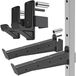 J-hooks squat rack - Bras de sécurité - 2 x 2 pouces et 3 x 3 pouces - Noir