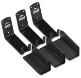 Merkloos Fiets Wandhouder voor Pedalen, Zwart, Set van 3