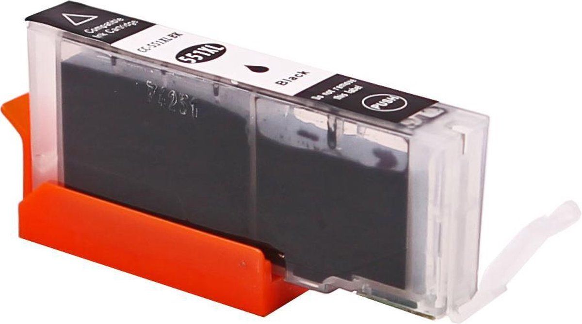 inkmaster huismerk Compatible Canon CLI - 551 BK XL Black Zwart