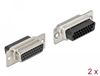 Delock 66724 câble-connecteur D-Sub HD 26 broches Noir, Argent