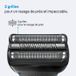 Braun Series 3 scheerkop, met 2 scheerbladen, 100% Germany, compatibel met Series 3 scheerapparaten