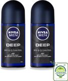 Nivea 2 x Men Deep Deo Roll-On 50 ml