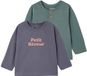 Vertbaudet Set van 2 babyjongensshirts met lange mouwen