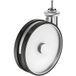 Häfele Roulette de meuble design Häfele H4823 charge admissible 80 kg orientable Plaque à visser ou tige filetée M10, sans arrêt - avec vis sans tête