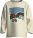 NAME IT NMMVICTOR LS NREG TOP - Jungen - Langarmshirts - Baumwolle - 100% Baumwolle - Antikweiß - Größe 98