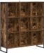 vidaXL Boekenkast Rook Eik 99,5 x 30 x 108 cm Bewerkt hout