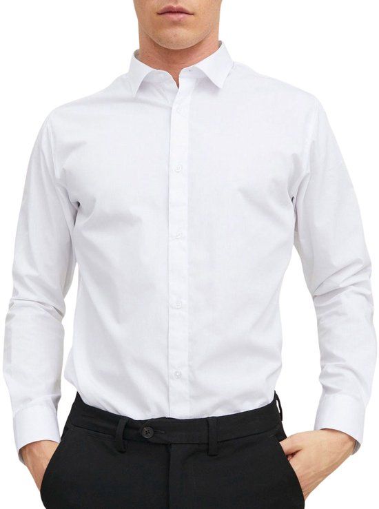 JACK&JONES JJJOE SHIRT LS PLAIN Heren Overhemd - Maat M