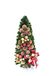 Versierde dennenboom, kleine kunstkerstboom met sieraden