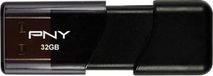 PNY Attaché 32GB USB 2.0 Flash Drive - Black