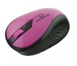 Esperanza Titanum Wireless - Muis - Zwart/Roze