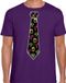 Bellatio Decorations Tropical party shirt heren - stropdas - paars - neon - carnaval - themafeest XS