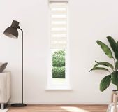 Zebra rolgordijn 40x200 cm stofbreedte 35,9 cm marmerbeige