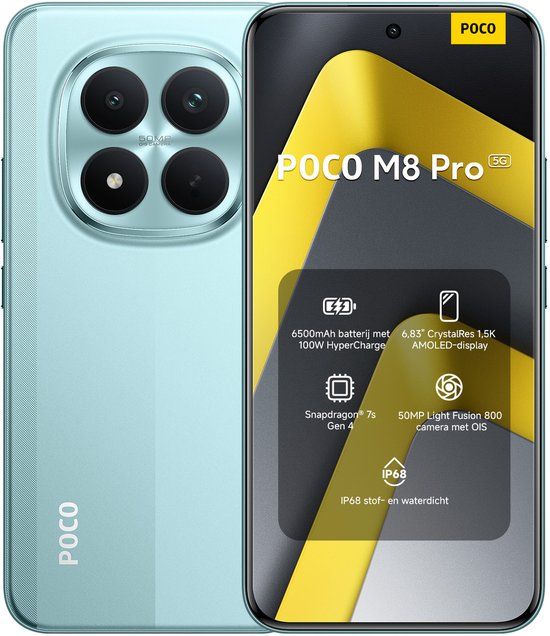 Xiaomi POCO M8 Pro 5G - 12 GB RAM - 512 GB - Groen