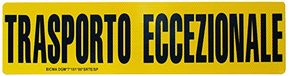 Cora 001890100 Panneau de Transport Exceptionnel, 600 x 150 mm, 1 pièce