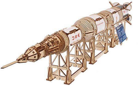 Ugears 3D Modelbouw - Nasa Saturn V - Mechanisch Bouwpakket Hout