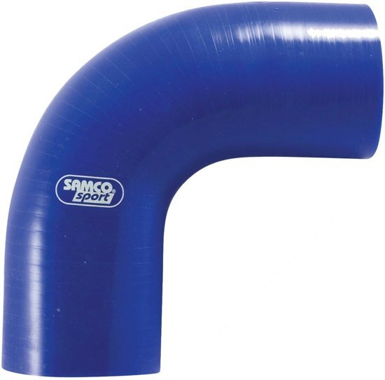 Samco Sport Samco Siliconen slang 90 graden bocht - Lengte 102mm - Ã˜35mm - Blauw